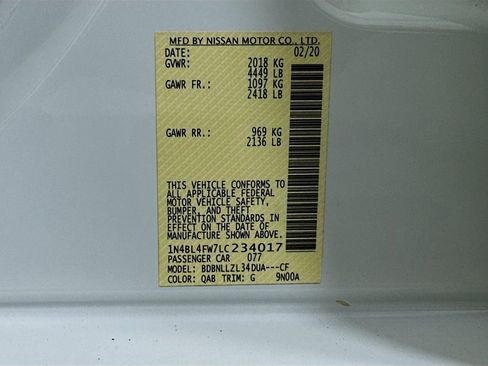 Used 2020 Nissan Altima 2.5 Platinum image 33