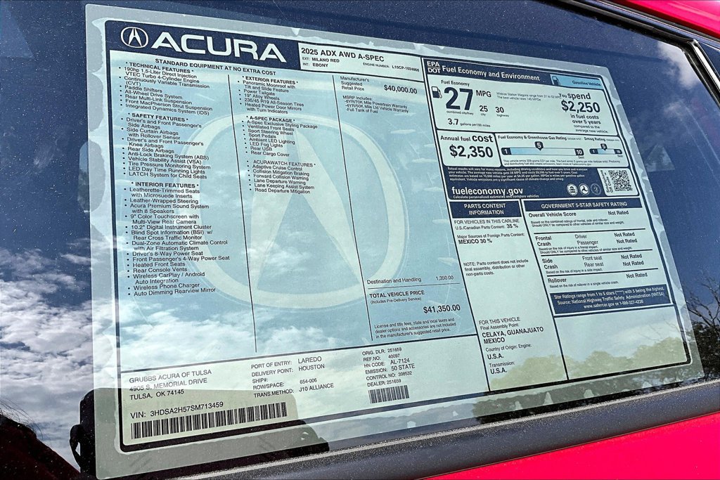 Used 2025 Acura ADX A-Spec AWD/4WD image 25