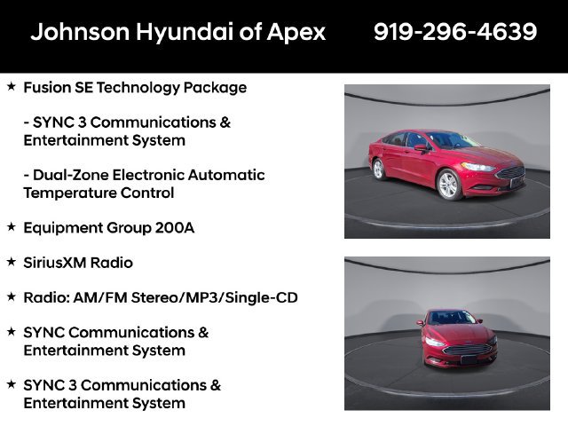 Used 2018 Ford Fusion SE w/ Fusion SE Technology Package FWD image 6