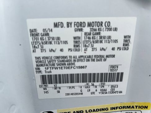 Used 2014 Ford F150 FX4 w/ Equipment Group 402A Luxury image 34