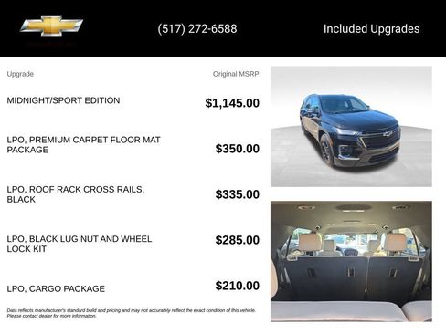 Used 2022 Chevrolet Traverse LS w/ Midnight/Sport Edition AWD/4WD image 15