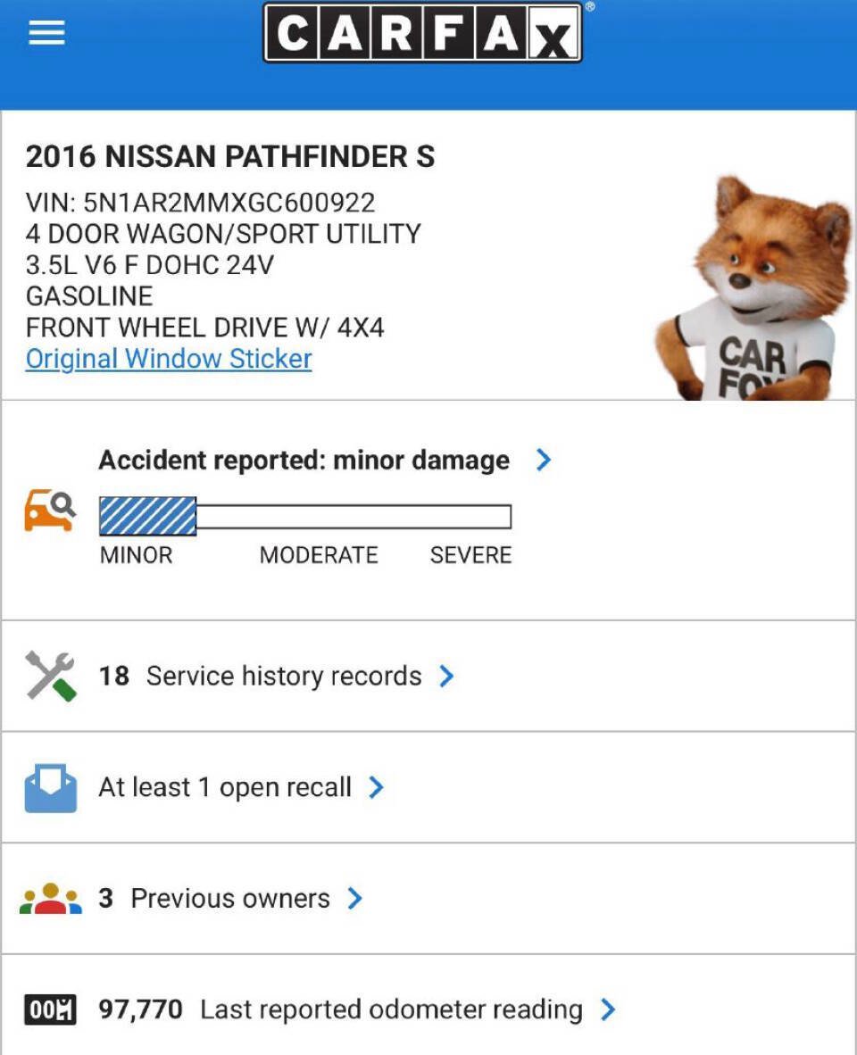 Used 2016 Nissan Pathfinder S AWD/4WD image 16