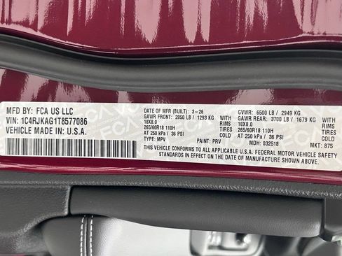 New 2026 Jeep Grand Cherokee L Laredo AWD/4WD image 25