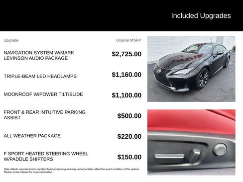 Used 2024 Lexus RC 350 F Sport RWD image 7