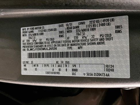 Used 2021 Lincoln Corsair AWD w/ Equipment Group 101A image 33