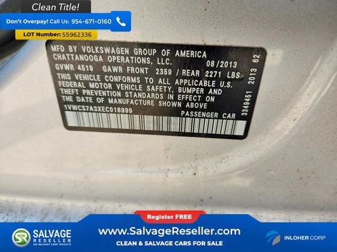 Used 2014 Volkswagen Passat 1.8T SEL Premium FWD image 16