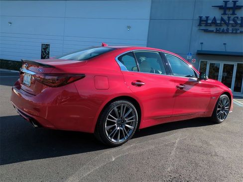 Used 2020 INFINITI Q50 Red Sport 400 w/ Carbon Fiber Package image 4