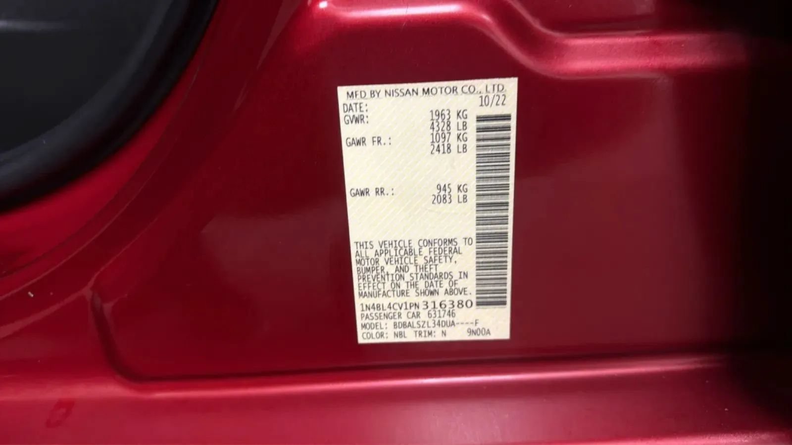 Used 2023 Nissan Altima 2.5 SR FWD image 23