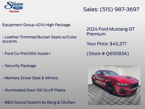 Certified 2024 Ford Mustang GT Premium RWD image 8