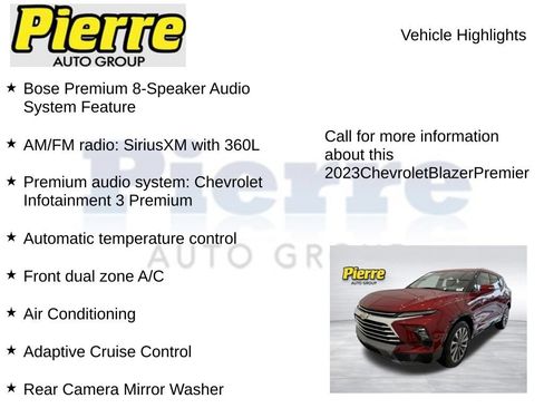 Used 2023 Chevrolet Blazer Premier w/ Driver Confidence II Package AWD/4WD image 15
