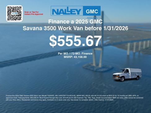 New 2025 GMC Savana 3500 w/ Power Convenience Package image 6