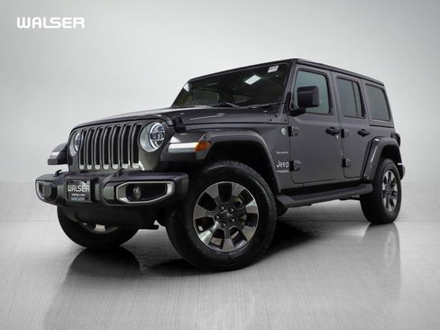 Used 2022 Jeep Wrangler Unlimited Sahara w/ LED Lighting Group image 1
