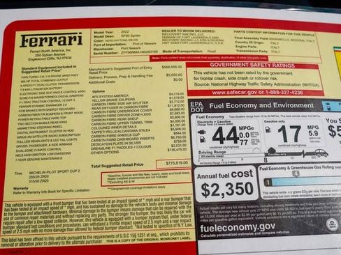 Used 2022 Ferrari SF90 Spider image 97