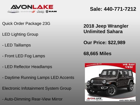Used 2018 Jeep Wrangler Unlimited Sahara image 2