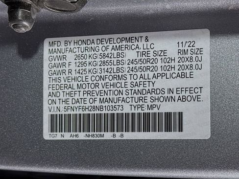 Certified 2022 Honda Pilot Special Edition image 33