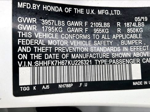 Used 2019 Honda Civic EX image 17