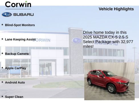 Used 2025 MAZDA CX-5 AWD 2.5 S w/ Select Package image 6