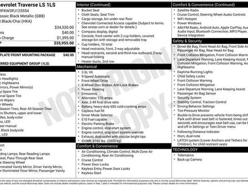 Used 2023 Chevrolet Traverse LS image 10