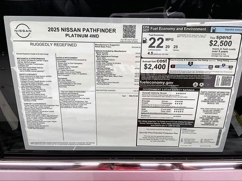 New 2025 Nissan Pathfinder Platinum w/ Lighting Package (N93) image 39