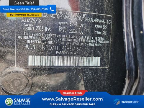 Used 2018 Hyundai Elantra SE image 16