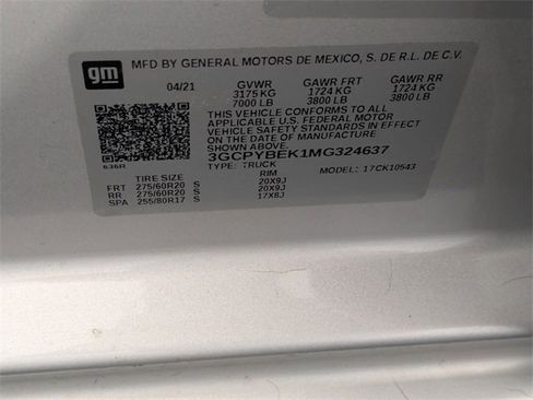 Certified 2021 Chevrolet Silverado 1500 Custom image 31