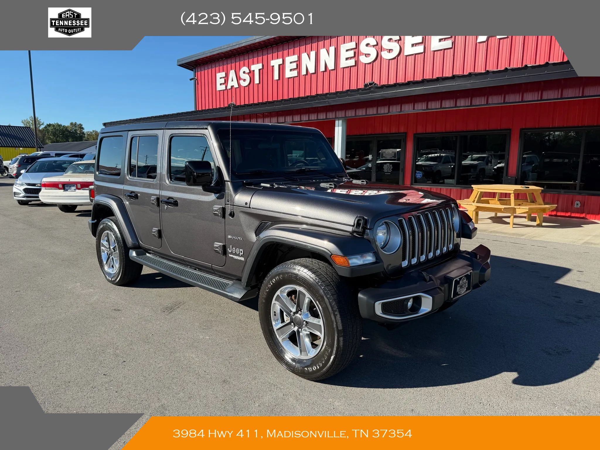 Used 2020 Jeep Wrangler Unlimited Sahara AWD/4WD image 1