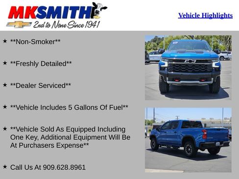 Used 2022 Chevrolet Silverado 1500 ZR2 w/ Technology Package AWD/4WD image 2