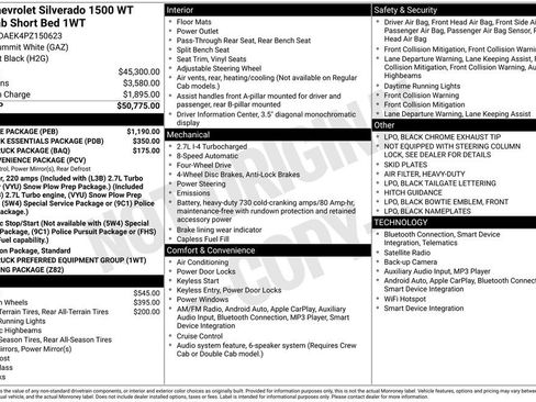 Used 2023 Chevrolet Silverado 1500 W/T w/ WT Value Package image 6