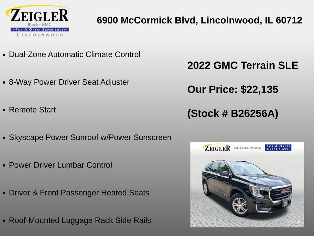 Certified 2022 GMC Terrain SLE w/ Driver Convenience Package AWD/4WD image 12