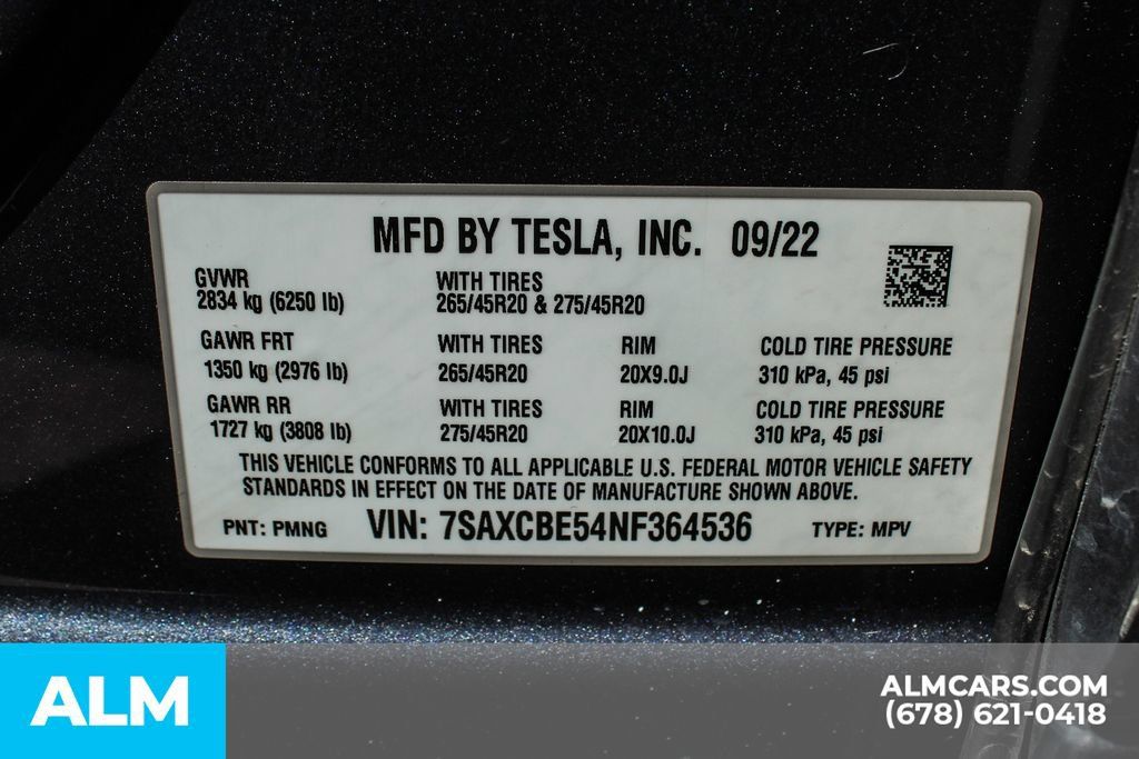 Used 2022 Tesla Model X AWD/4WD image 36