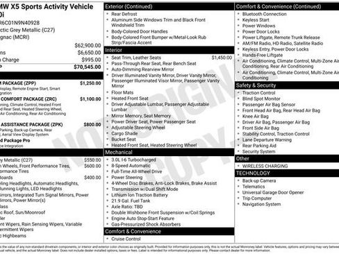 Used 2022 BMW X5 xDrive40i w/ Premium Package image 50