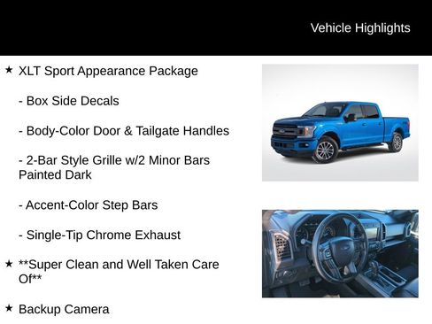 Certified 2020 Ford F150 XLT w/ Equipment Group 302A Luxury image 16