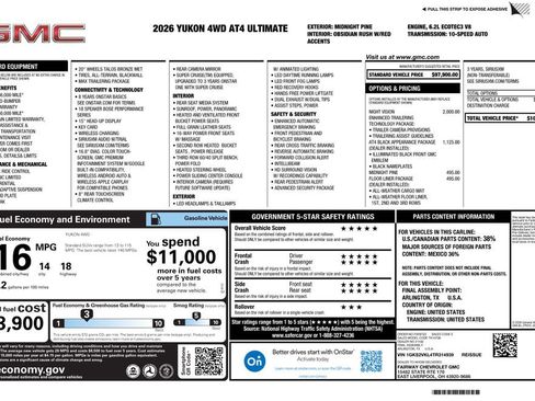 New 2026 GMC Yukon AT4 Ultimate AWD/4WD image 4