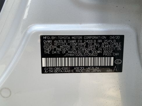 Used 2020 Lexus IS 300 w/ Accessory Package 2 RWD image 35