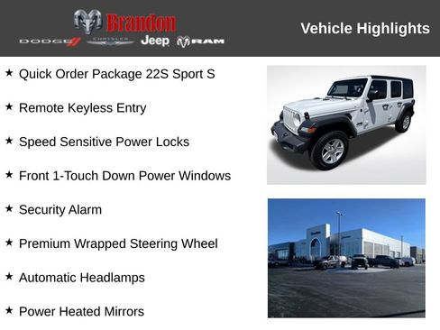 Used 2023 Jeep Wrangler Unlimited Sport AWD/4WD image 3