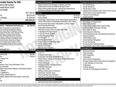 Certified 2022 Hyundai Santa Fe SEL w/ Convenience + Premium Package AWD/4WD image 6