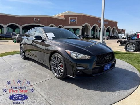 Used 2024 INFINITI Q50 Red Sport 400 w/ Black Opal Edition image 1