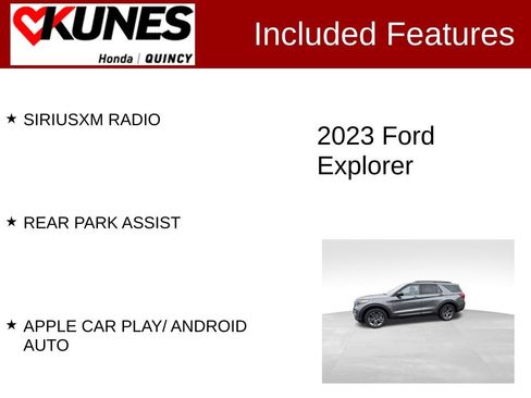 Used 2023 Ford Explorer XLT w/ Equipment Group 202A AWD/4WD image 3