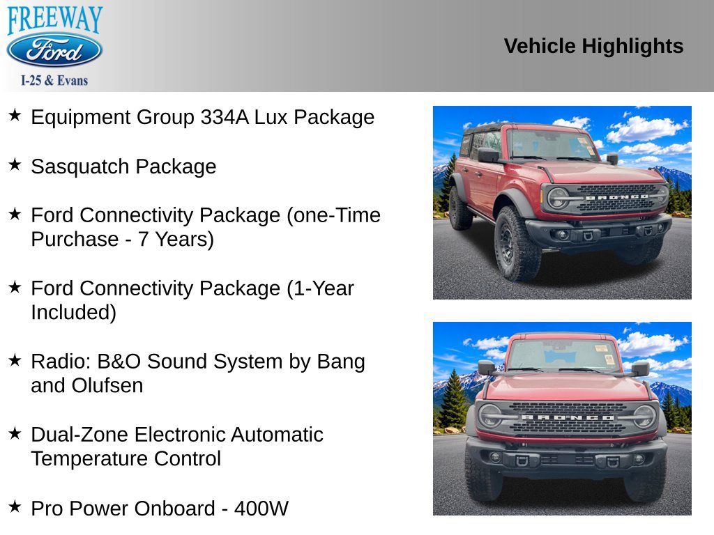 Certified 2026 Ford Bronco Badlands w/ Sasquatch Package AWD/4WD image 4