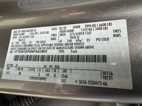 Certified 2022 Ford F150 XLT w/ Equipment Group 302A High image 30