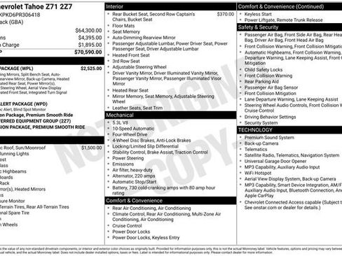 Used 2023 Chevrolet Tahoe Z71 w/ Luxury Package AWD/4WD image 14