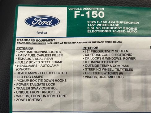 Used 2025 Ford F150 Tremor w/ Bed Utility Package AWD/4WD image 45