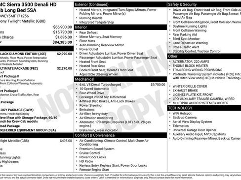 Used 2021 GMC Sierra 3500 Denali w/ Denali Black Diamond Edition image 6