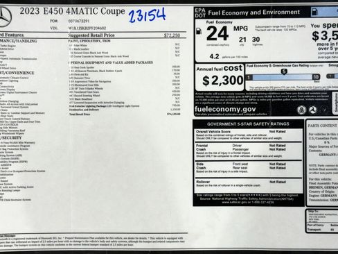Used 2023 Mercedes-Benz E 450 4MATIC Coupe image 2