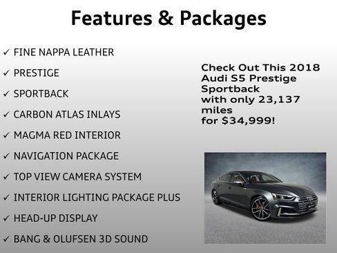 Used 2018 Audi S5 Prestige image 4