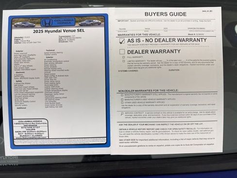 Used 2025 Hyundai Venue SEL image 37