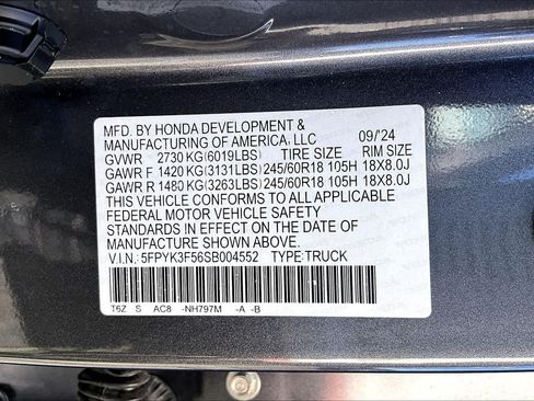 Certified 2025 Honda Ridgeline RTL image 35