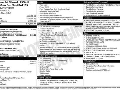 New 2026 Chevrolet Silverado 2500 Custom w/ Custom Value Package