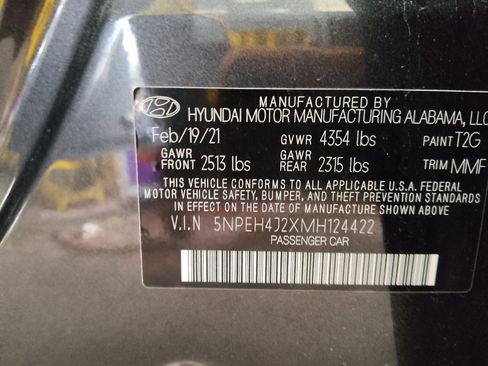 Used 2021 Hyundai Sonata Limited w/ Cargo Package FWD image 33