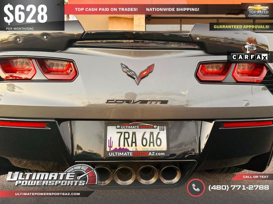Used 2016 Chevrolet Corvette Stingray Coupe w/ Carbon Flash Badge Package RWD image 47